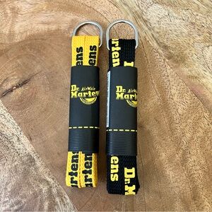 Dr. Martens | 2 Pair Black+Yellow Tetoron 65 Cm 3 Eye Flat Laces